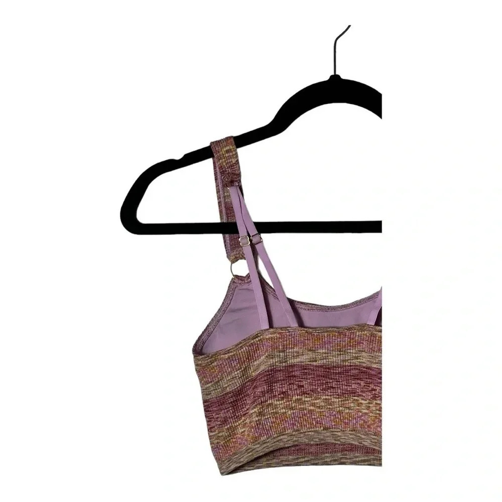 1931. AERIE CROPPED TOP RIBBED WITH BUILT IN BRA SIZE SMALL GOLD RING STRAPS - Picture 8 of 8